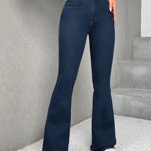 High Waist Flare Leg Jeans