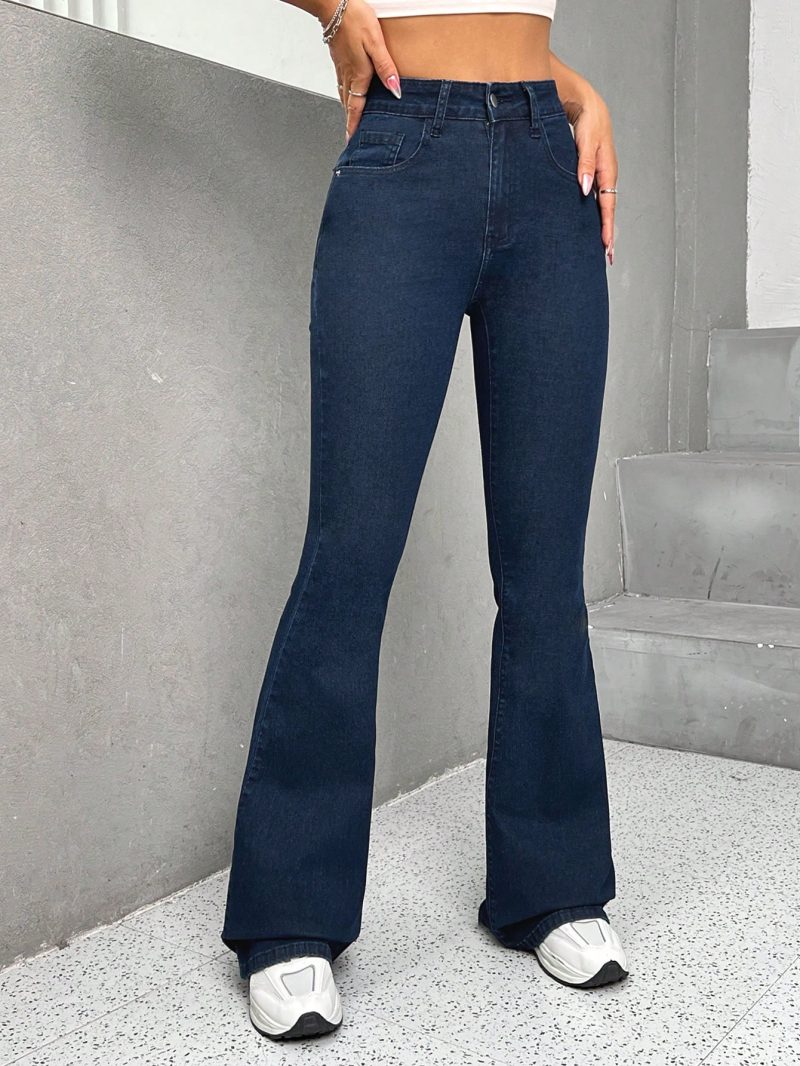 High Waist Flare Leg Jeans