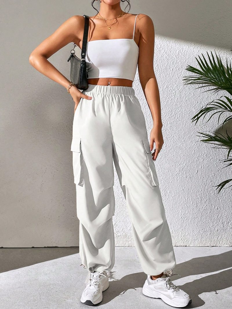 x Luisa Sonza Flap Pocket Side Cargo Dress Pants