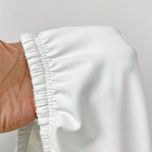 Soft White Knitted Home Pants, Loose Pant