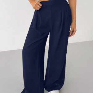 Women's Solid Color Simple Daily Basic Pants
