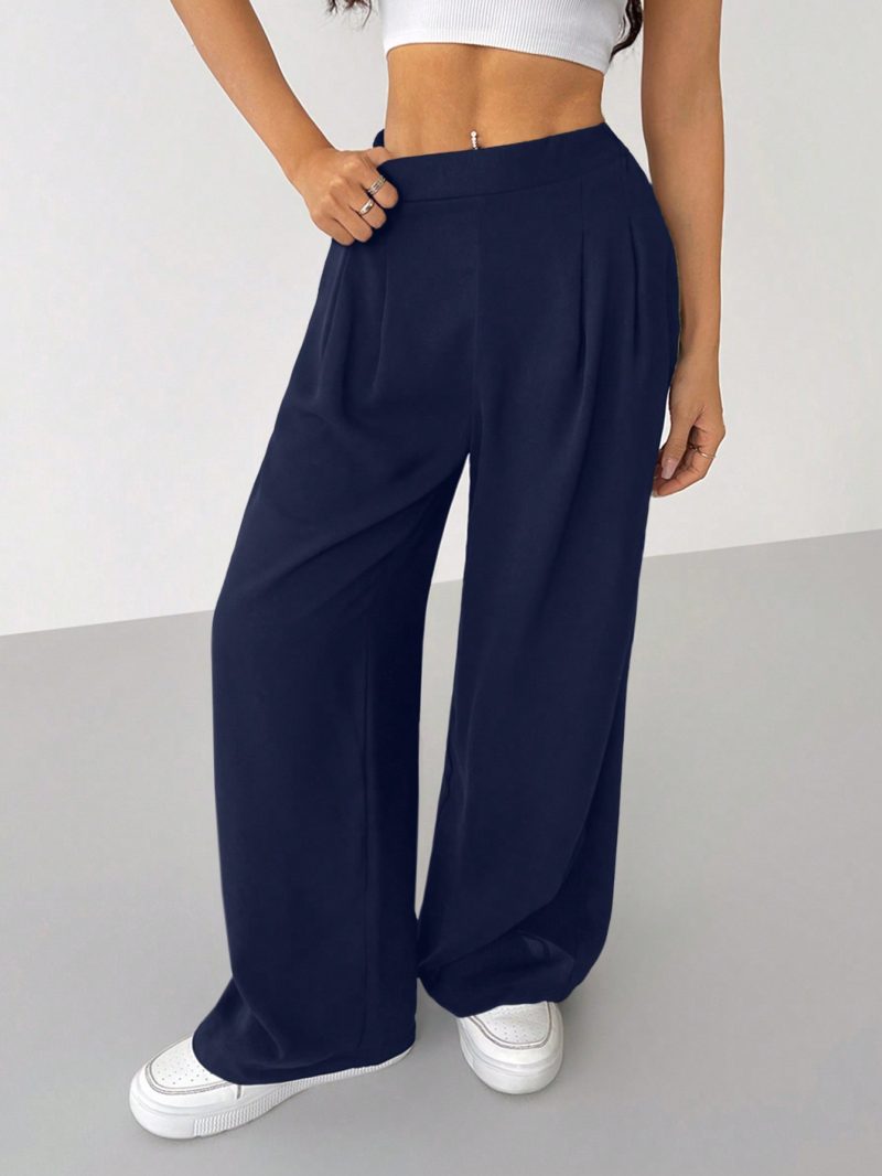 Women's Solid Color Simple Daily Basic Pants