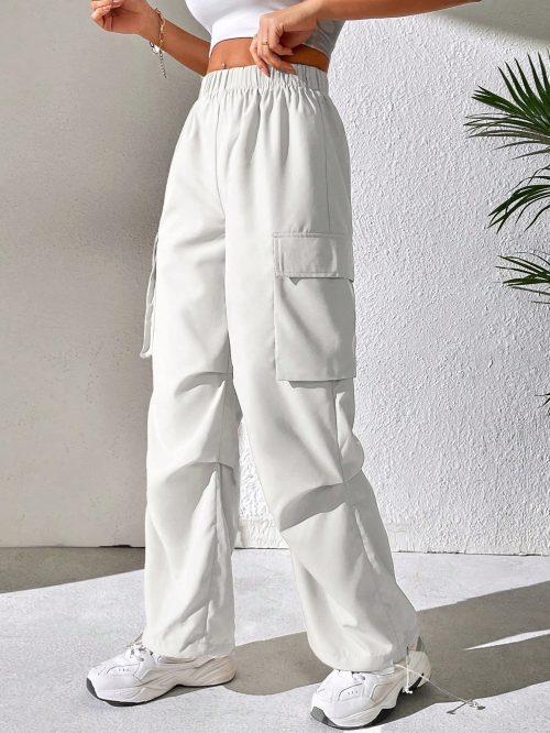 x Luisa Sonza Flap Pocket Side Cargo Dress Pants