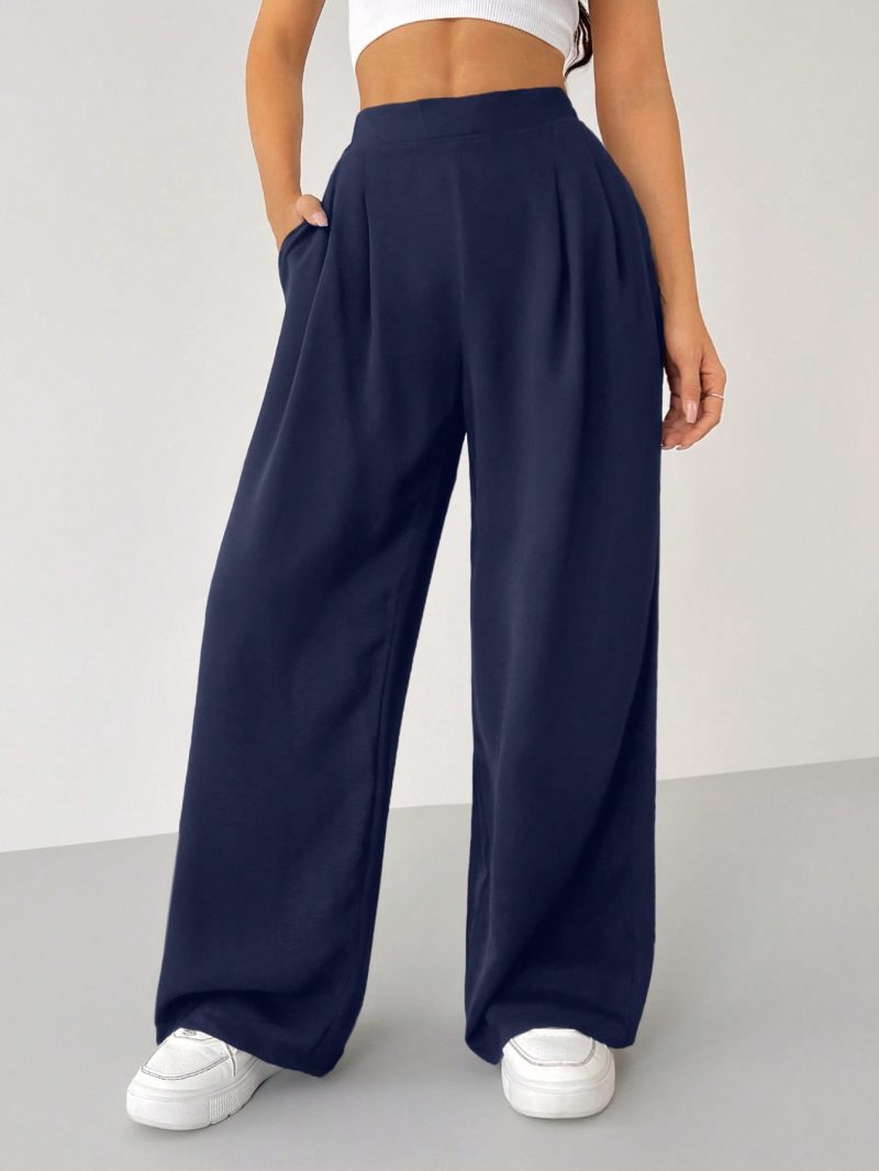 Women's Solid Color Simple Daily Basic Pants