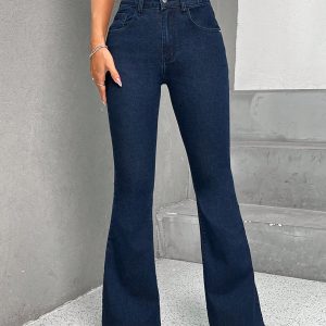 High Waist Flare Leg Jeans