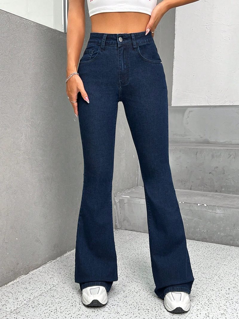High Waist Flare Leg Jeans