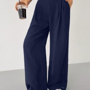 Women's Solid Color Simple Daily Basic Pants