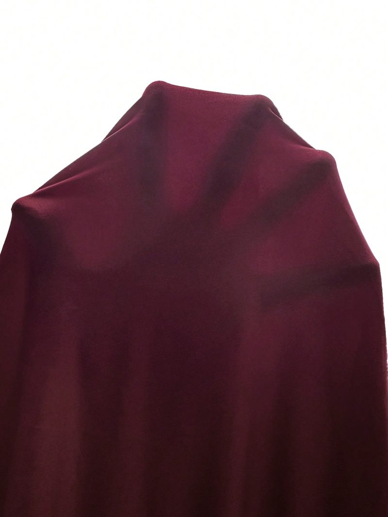 Solid Plunging Neck Cami Red Bodysuit