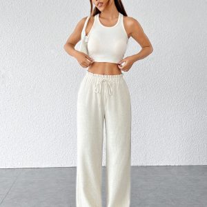 Paperbag Waist Wide Leg Pants
SKU: Sw2211079641121261