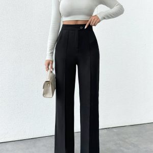 Size Women's Pocket Pants, Business Suit Pants