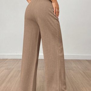 Women's Linen High Waisted Summer Baggy Pants