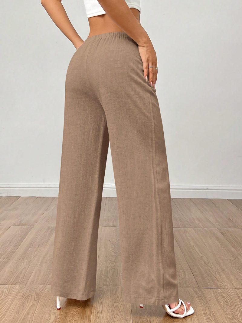 Women's Linen High Waisted Summer Baggy Pants