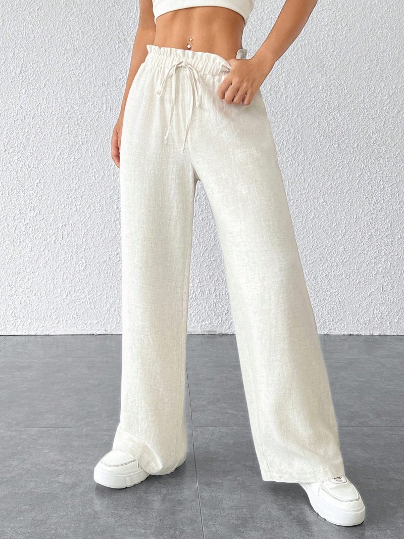 Paperbag Waist Wide Leg Pants
SKU: Sw2211079641121261