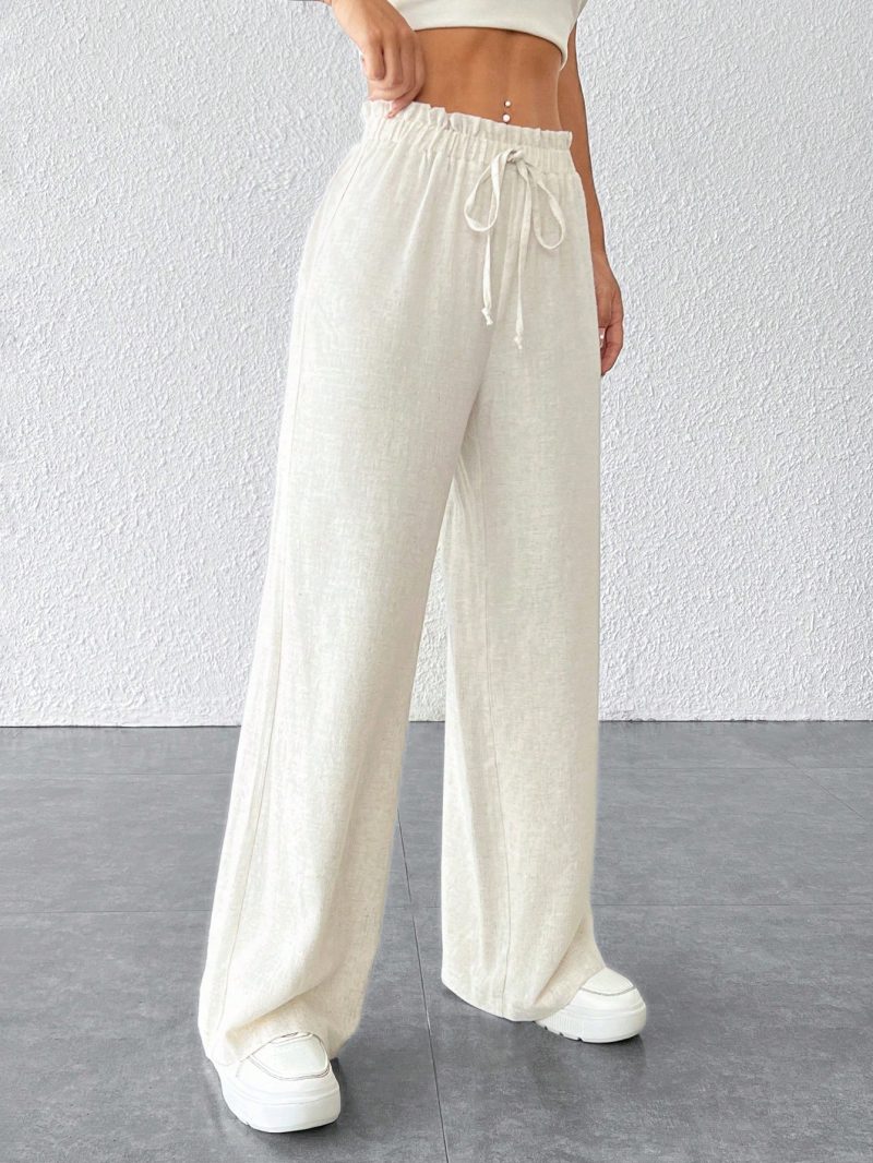 Paperbag Waist Wide Leg Pants
SKU: Sw2211079641121261