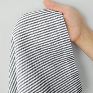 Autumn Blue Striped Contrast Waist Woven Women's Trousers