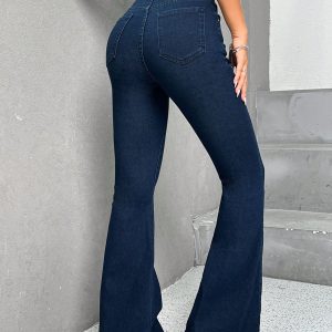 High Waist Flare Leg Jeans