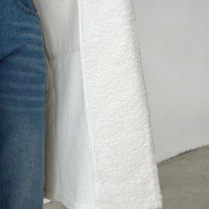 Women's Regular Fit Long Sleeve Lapel Neck Drop Shoulder Double Pocket Overcoat