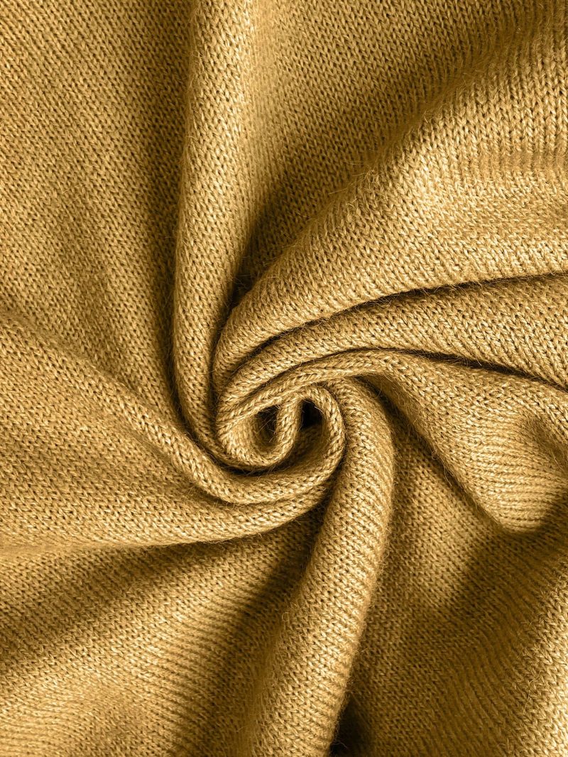 2024 New European & American Autumn/Winter Trendy Simple Design Round Neck Short Sleeve Knit Top